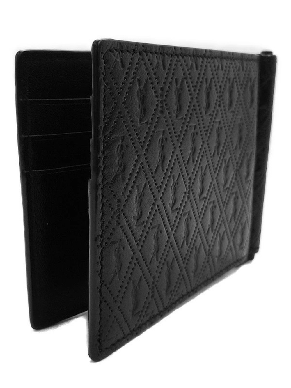 Saint Laurent Money Clip Paris Wallet Black